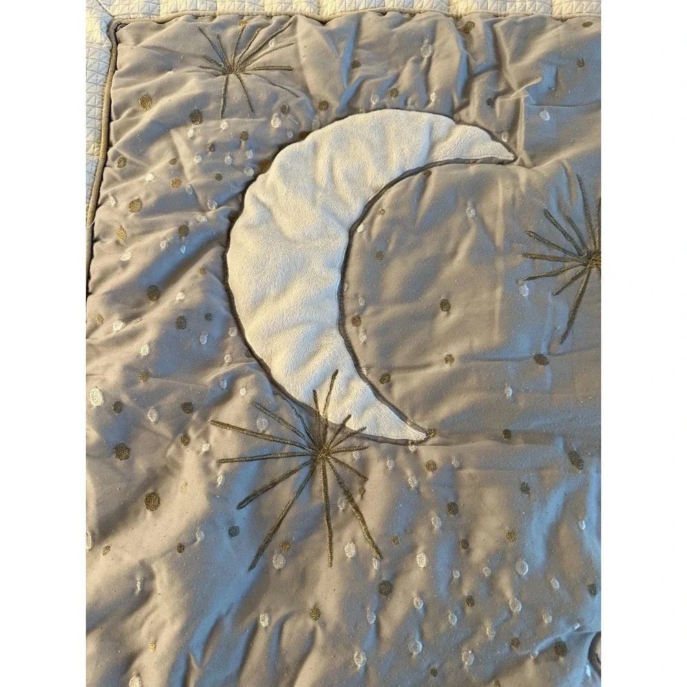 Lambs & Ivy Signature Baby Crib Comforter Giraffe Moon Lovey 44''‎ x 35''